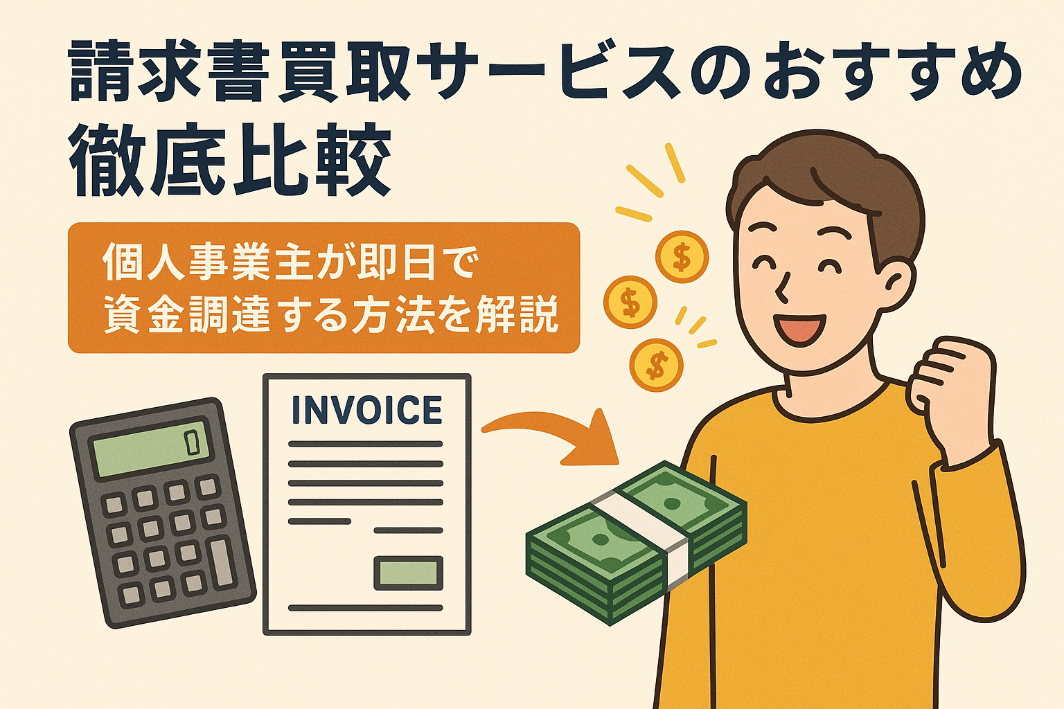 請求書買取サービスのおすすめ徹底比較｜個人事業主が即日で資金調達する方法を解説 - 債務整理手帳by内山会計事務所